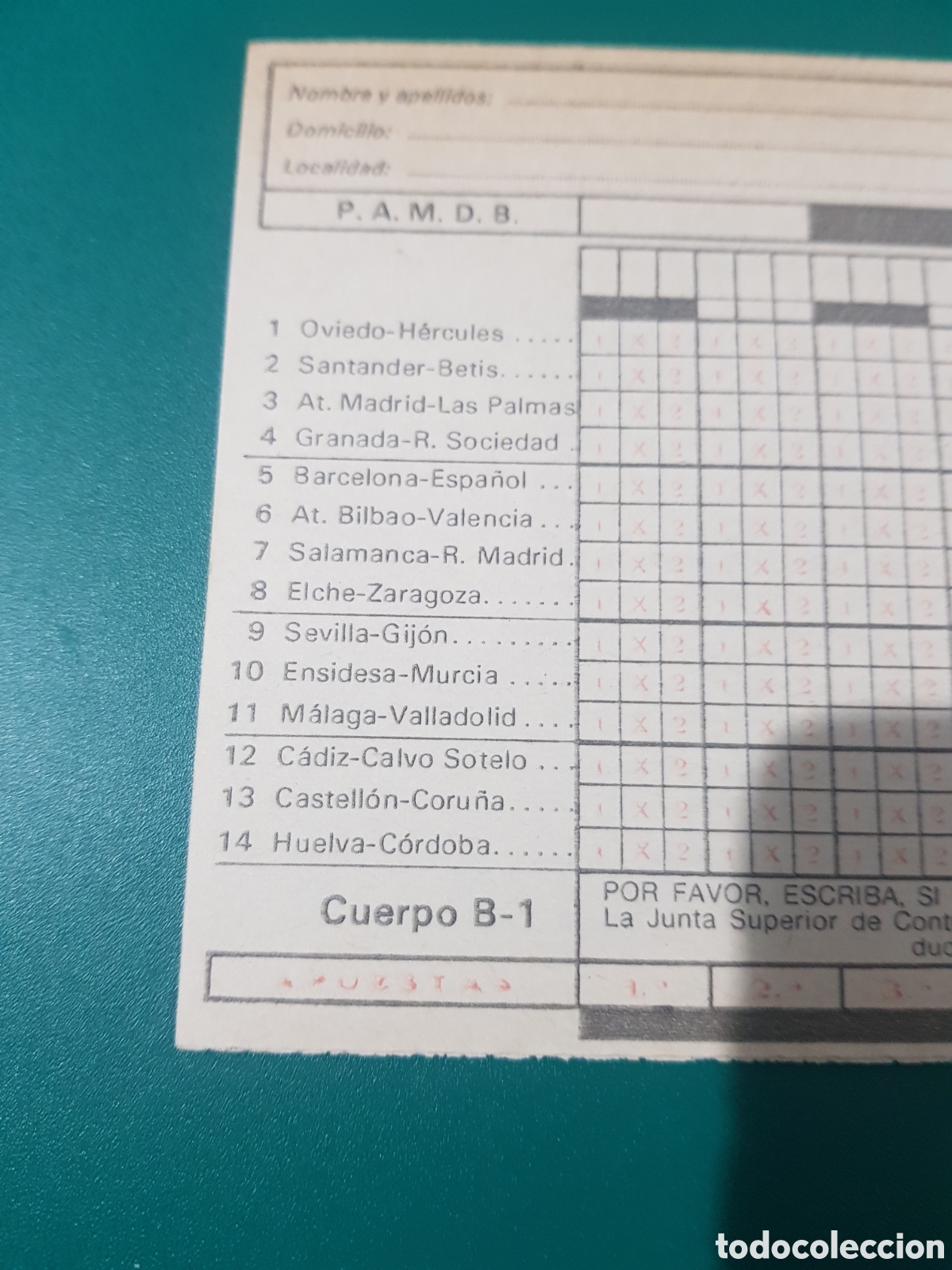 Coleccionismo deportivo: Quiniela jornada 15.fecha 14.12.75 - Foto 1