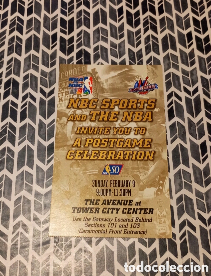 Coleccionismo deportivo: ENTRADA NBA ALL STAR 1997 CLEVELAND POSTGAME CELEBRATION - Foto 1
