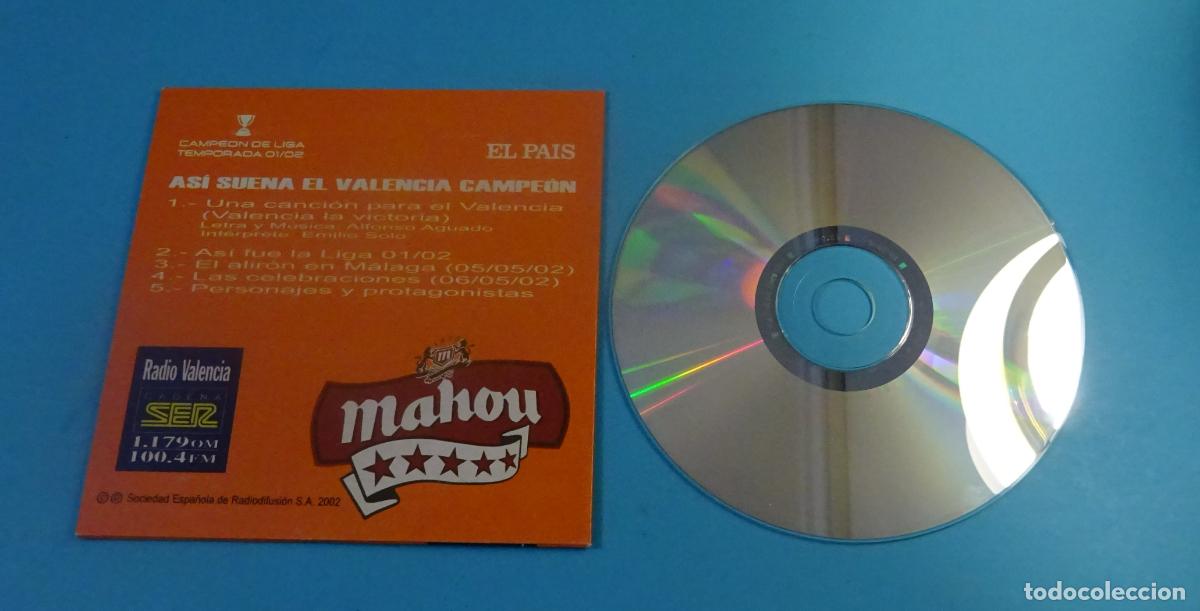 Coleccionismo deportivo: CD AS&Iacute; SUENA EL VALENCIA CAMPE&Oacute;N - Foto 2