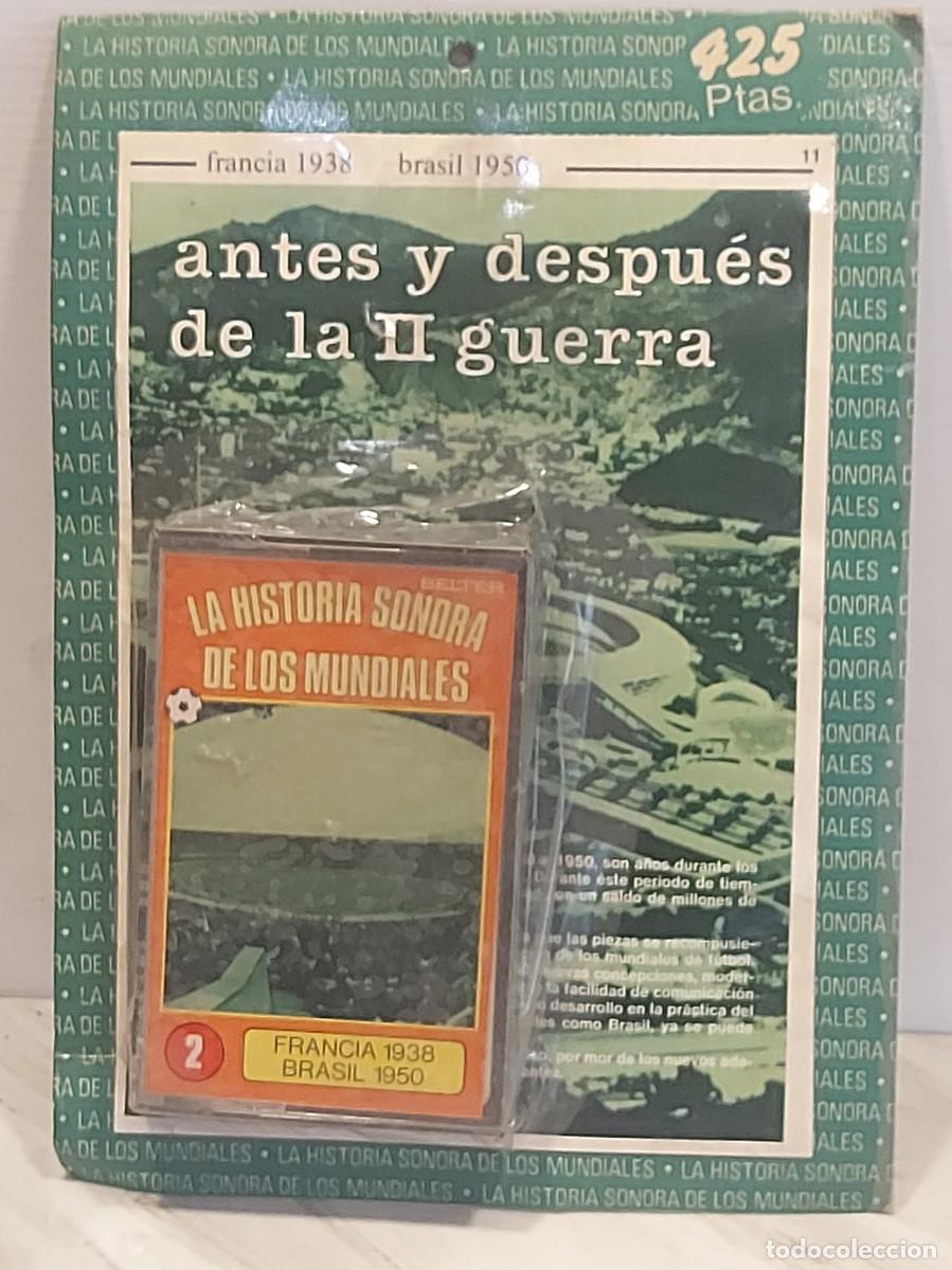 Coleccionismo deportivo: LA HISTORIA SONORA DE LOS MUNDIALES. N&ordm; 2 / POR DESPRECINTAR. FRANCIA 1938 / BRASIL 1950.