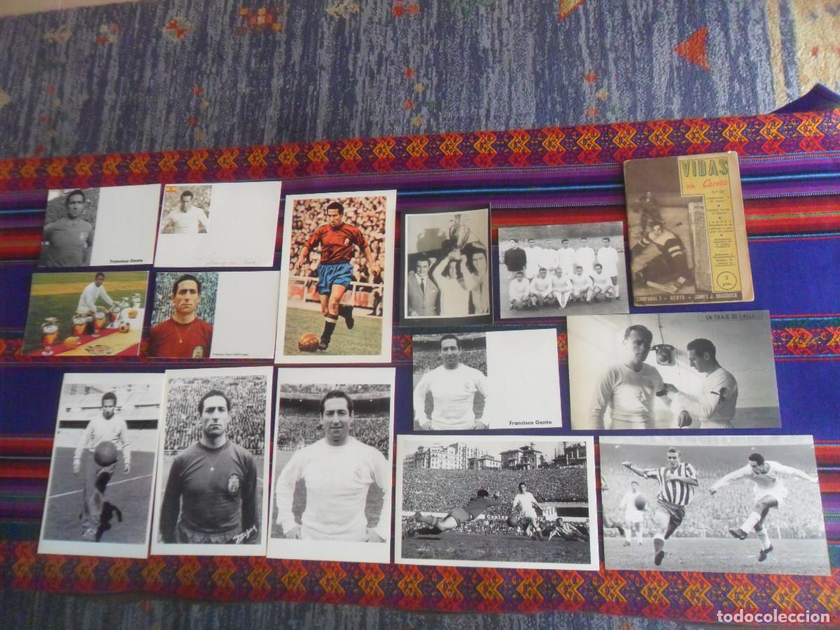 Coleccionismo deportivo: 14 FOTO FRANCISCO PACO GENTO REAL MADRID DI ST&Eacute;FANO VIDAS SIN CARETA 21. REGALO POSTA PIRRI.