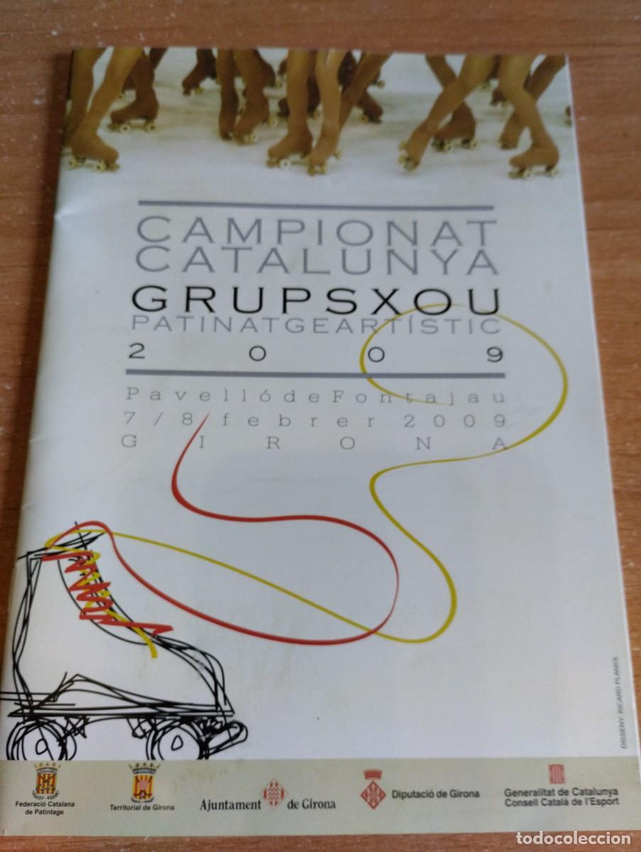 Coleccionismo deportivo: Programa Campionat de Catalunya. Grups Xou Patinatge art&iacute;stic 2009