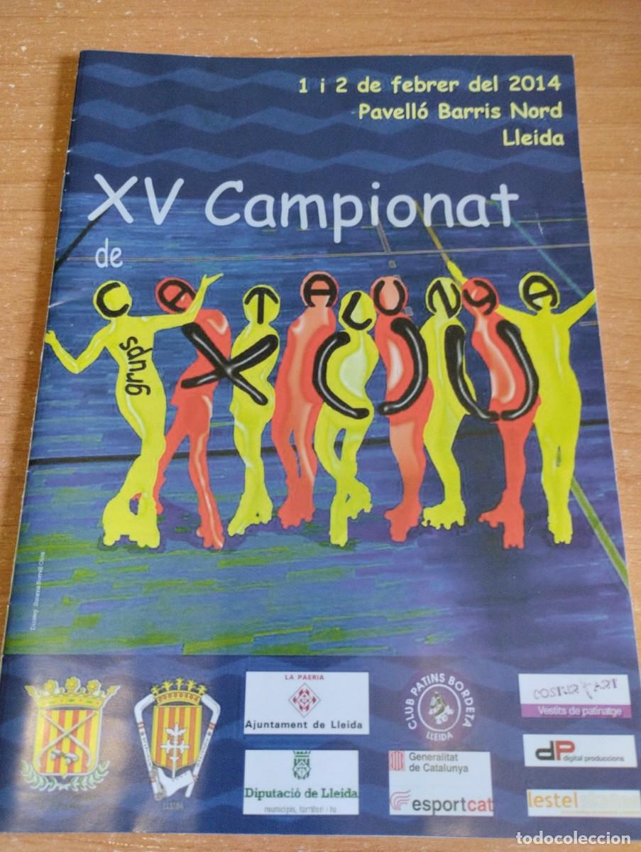 Coleccionismo deportivo: Programa Campionat de Catalunya. Grups Xou Patinatge art&iacute;stic 2014