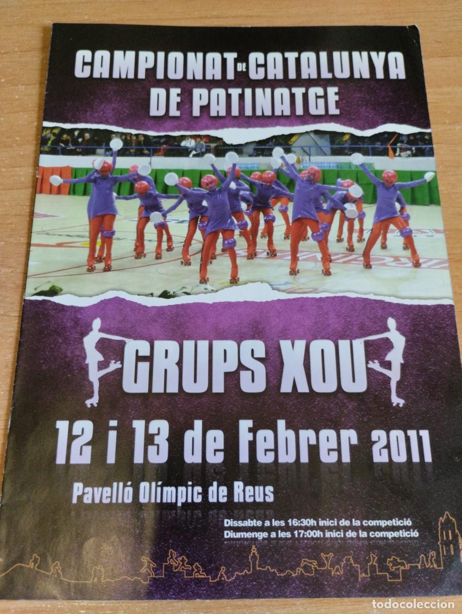 Coleccionismo deportivo: Programa Campionat de Catalunya. Grups Xou Patinatge art&iacute;stic 2011