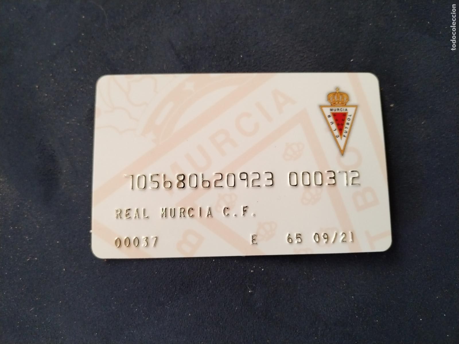 Coleccionismo deportivo: tarjeta real murcia, estaciones de servicio bp - c189