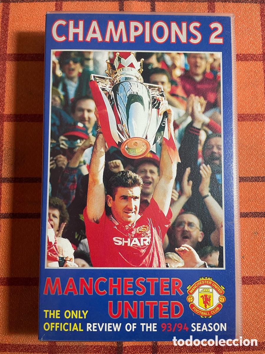 Coleccionismo deportivo: Manchester United - Champions 2 - Official Review 93/94 Season - VHS Original