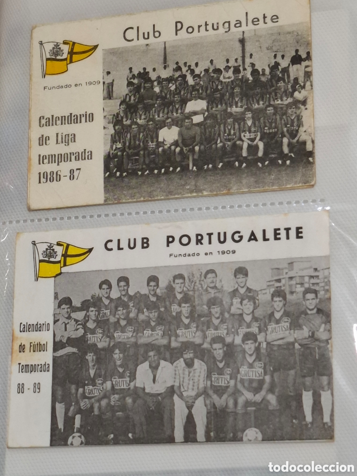 Coleccionismo deportivo: Club Portugalete conjunto de recuerdos reunidos durante 40 a&ntilde;os por aficionado f&uacute;tbol Bilbao (ver)