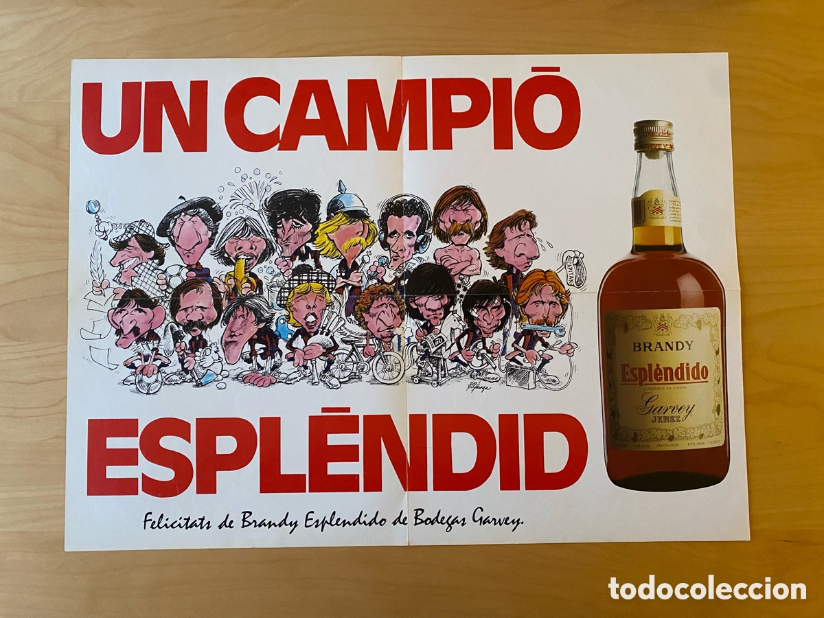 Coleccionismo deportivo: P&oacute;ster Un Campi&oacute; Espl&egrave;ndid Bar&ccedil;a 1985