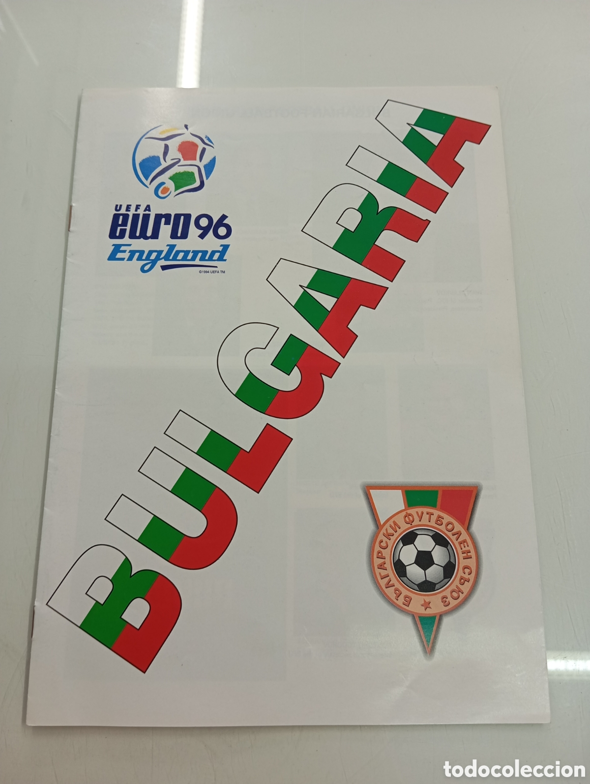 Coleccionismo deportivo: DOSSIER OFICIAL SELECCION DE BULGARIA EUROCOPA 1996 ENGLAND BULGARIAN FOOTBALL TEAM STOITCHKOV