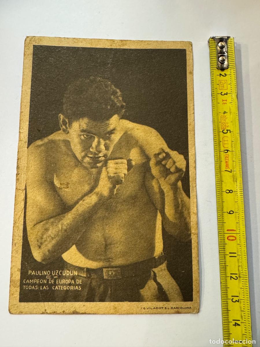 Coleccionismo deportivo: PAULINO UZCUDUN CAMPE&Oacute;N EUROPA BOXEO POSTAL A&Ntilde;O 1934 / COMPRA M&Iacute;NIMA 5&euro;
