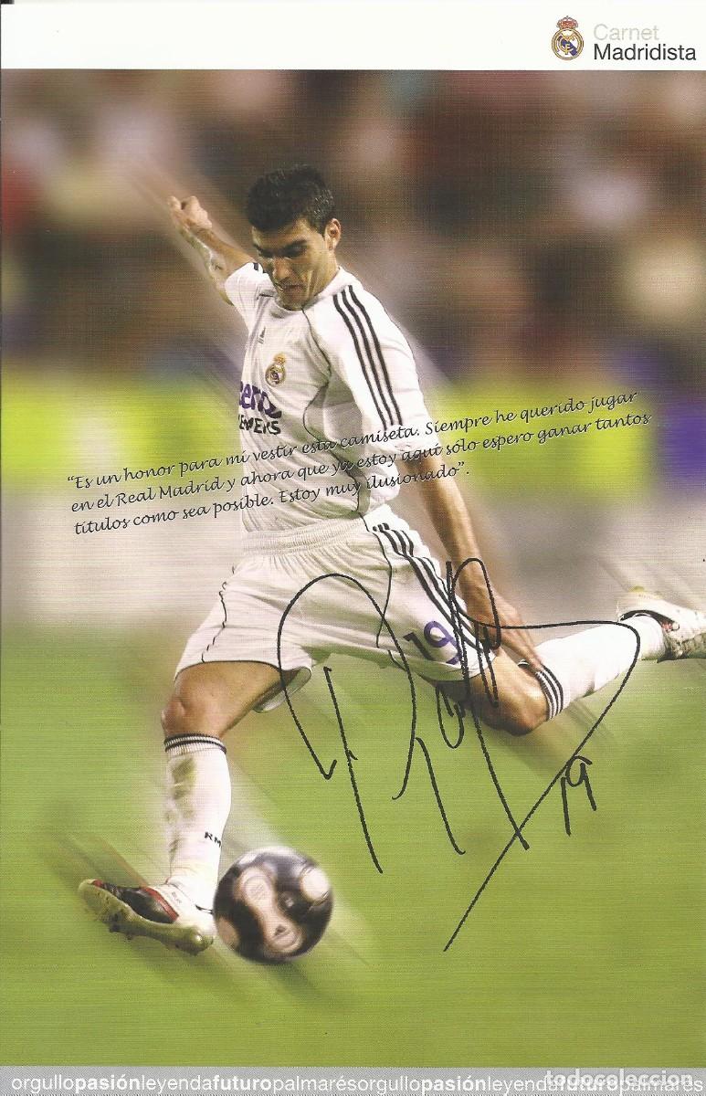 Coleccionismo deportivo: Jos&eacute; Antonio Reyes. Real Madrid. Carnet Madridista. En papel. 2006. Firma impresa. 24x15,5 cm.