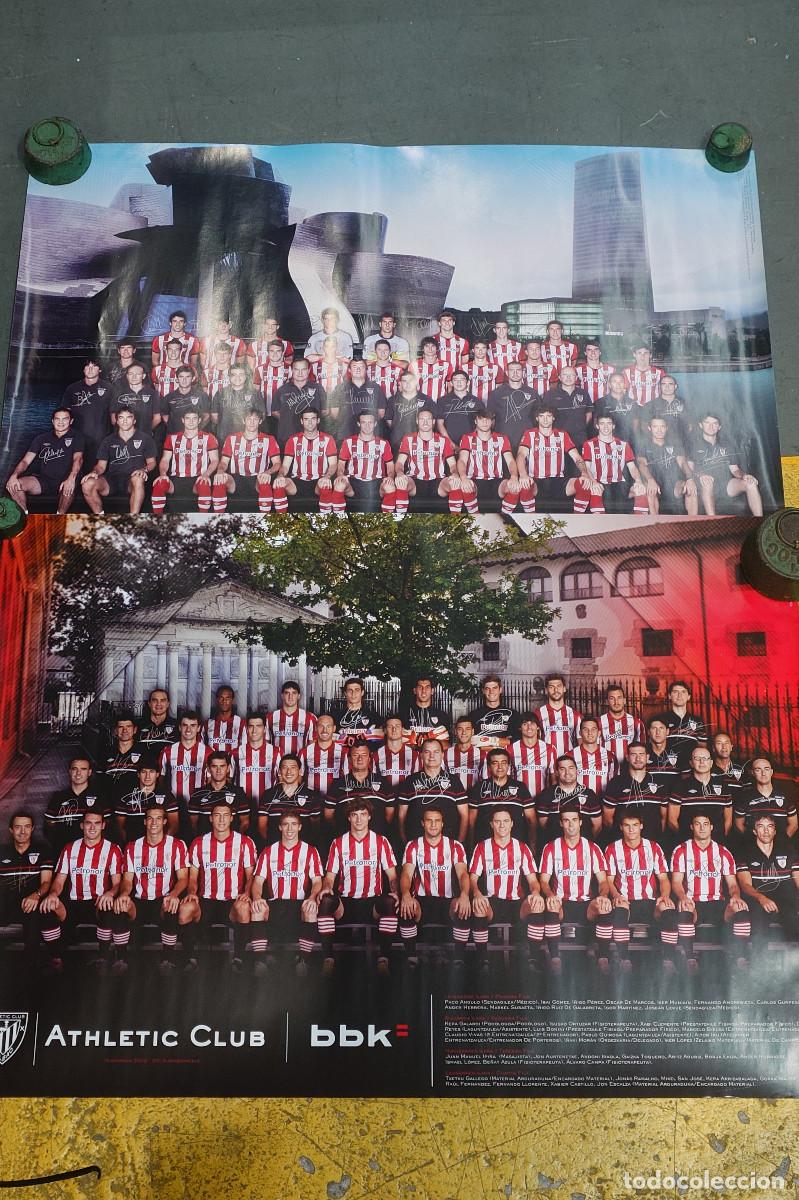 Coleccionismo deportivo: 2 P&oacute;sters Athletic Club Plantilla 2011-2013