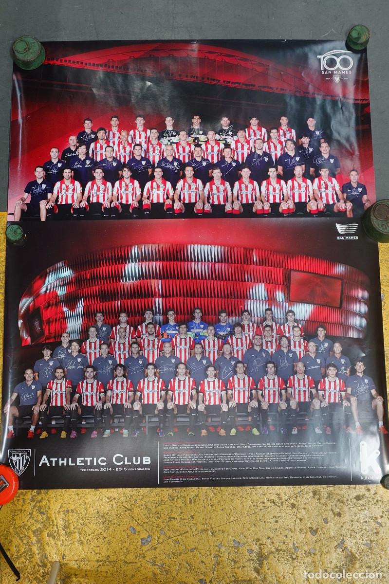 Coleccionismo deportivo: 2 Posters Athletic Club Bilbao F&uacute;tbol 2013-2015