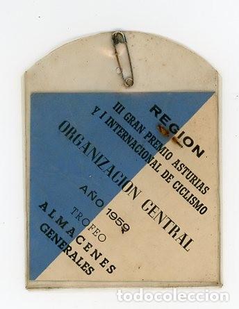 Coleccionismo deportivo: CICLISMO. III PREMIO ASTURIAS, I INTERNACIONAL. PASE ORGANIZACION. 1950. REGION
