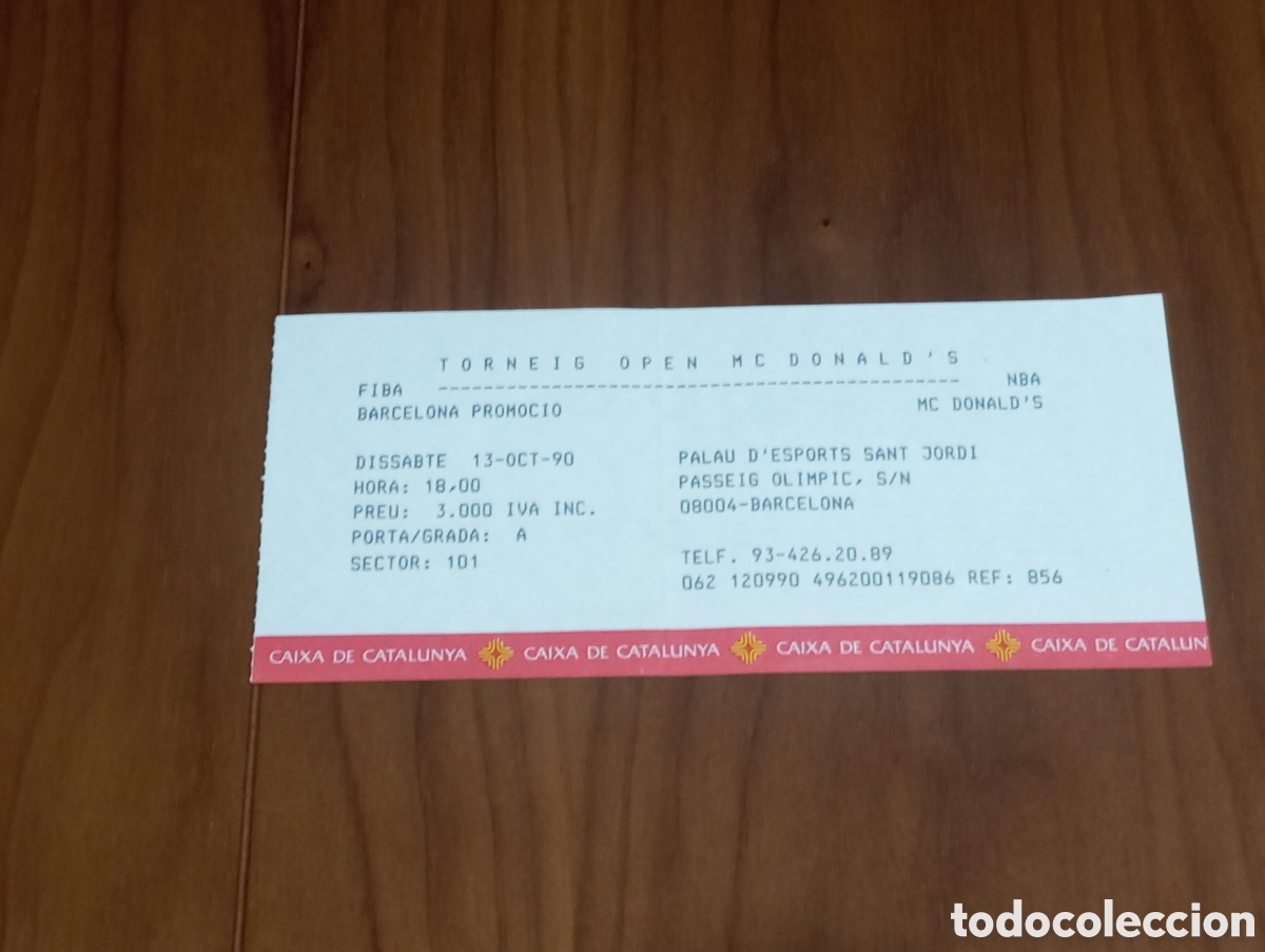 Coleccionismo deportivo: ENTRADA FINAL OPEN MCDONALD'S 1990 NEW YORK KNICKS JUGOPLASTIKA SPLIT PATRICK EWING TONI KUKOC
