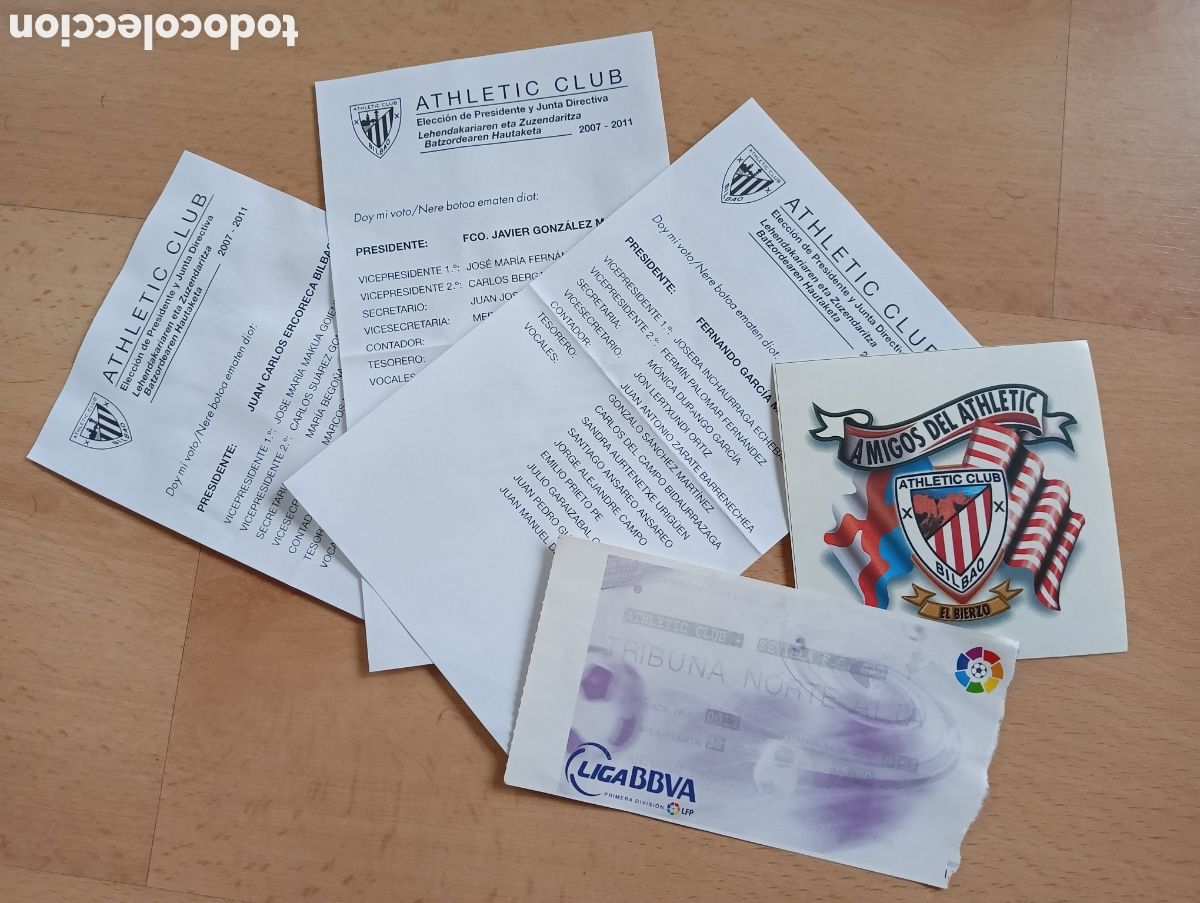 Coleccionismo deportivo: Lote ATHLETIC BILBAO.