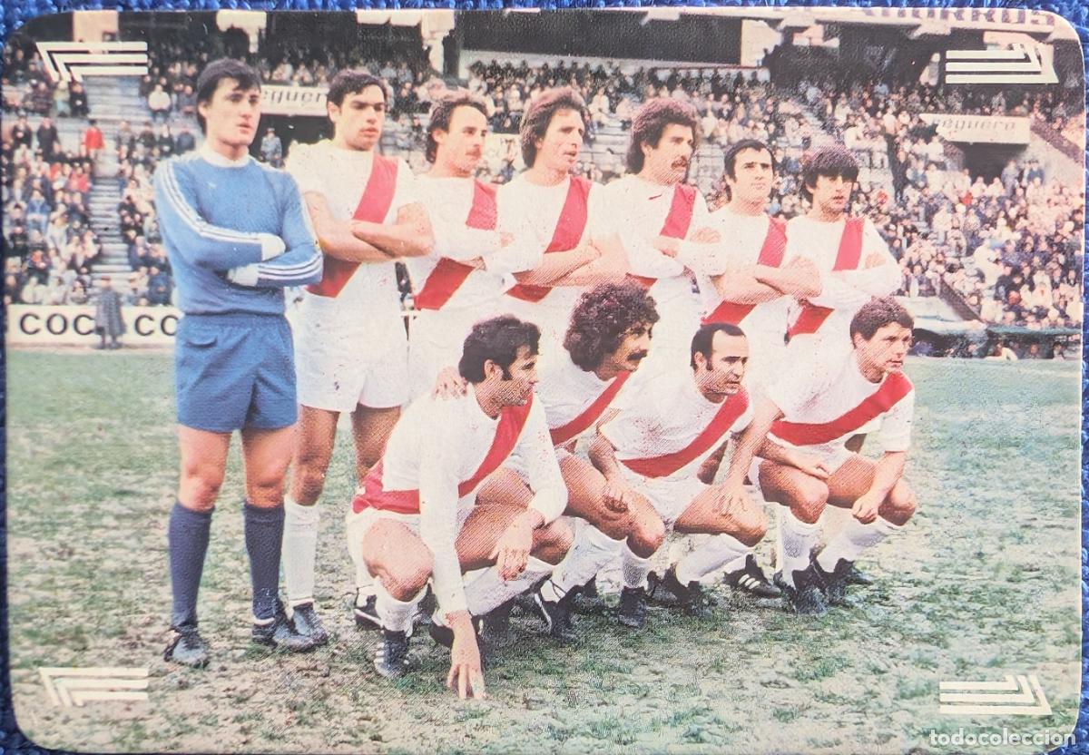 Coleccionismo deportivo: Rayo Vallecano - Alineaci&oacute;n - La quiniela de la suerte (A&ntilde;os 70)