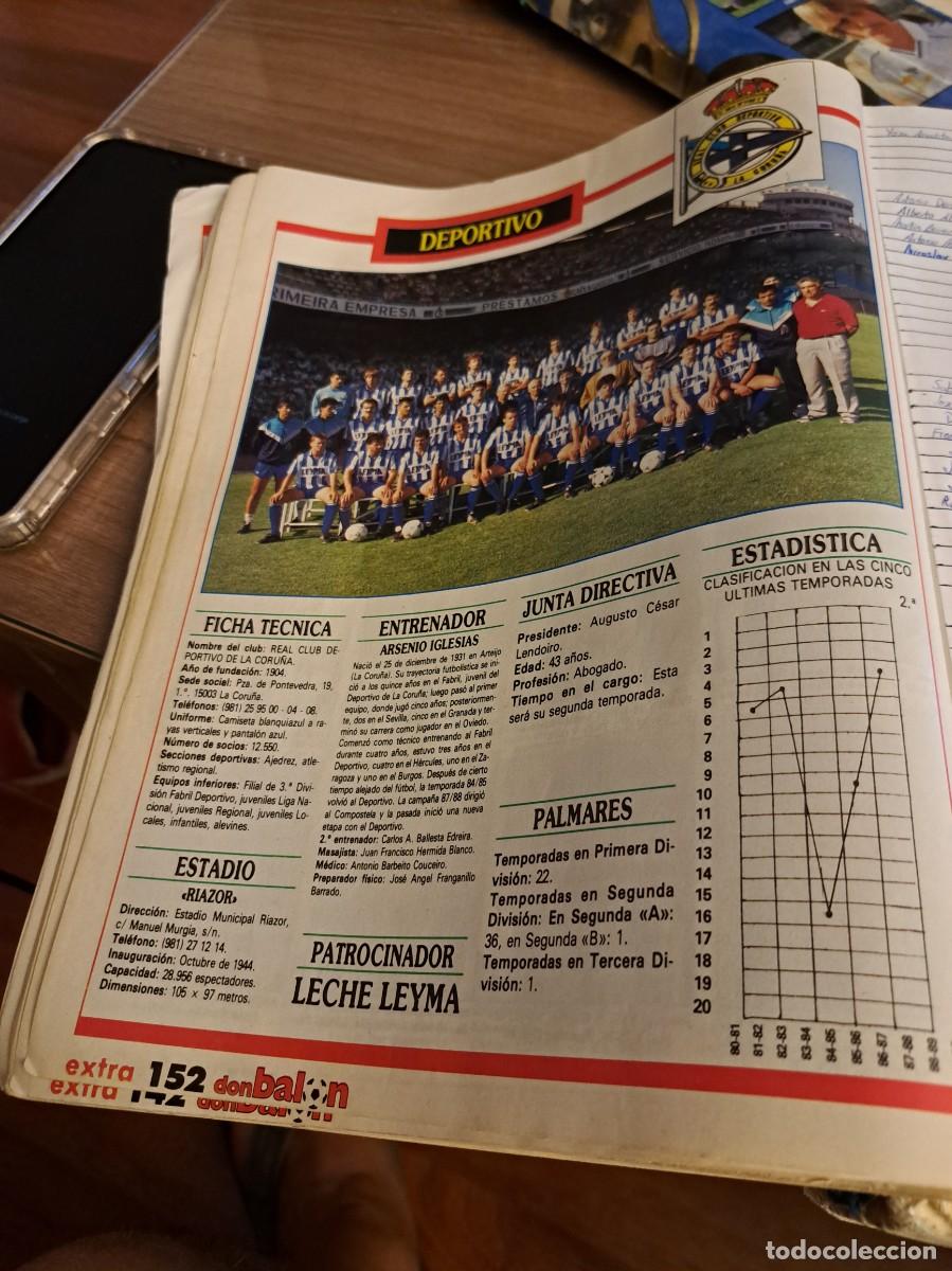 Coleccionismo deportivo: Recorte Don Bal&oacute;n. Plantilla Deportivo Coru&ntilde;a temporada 90-91