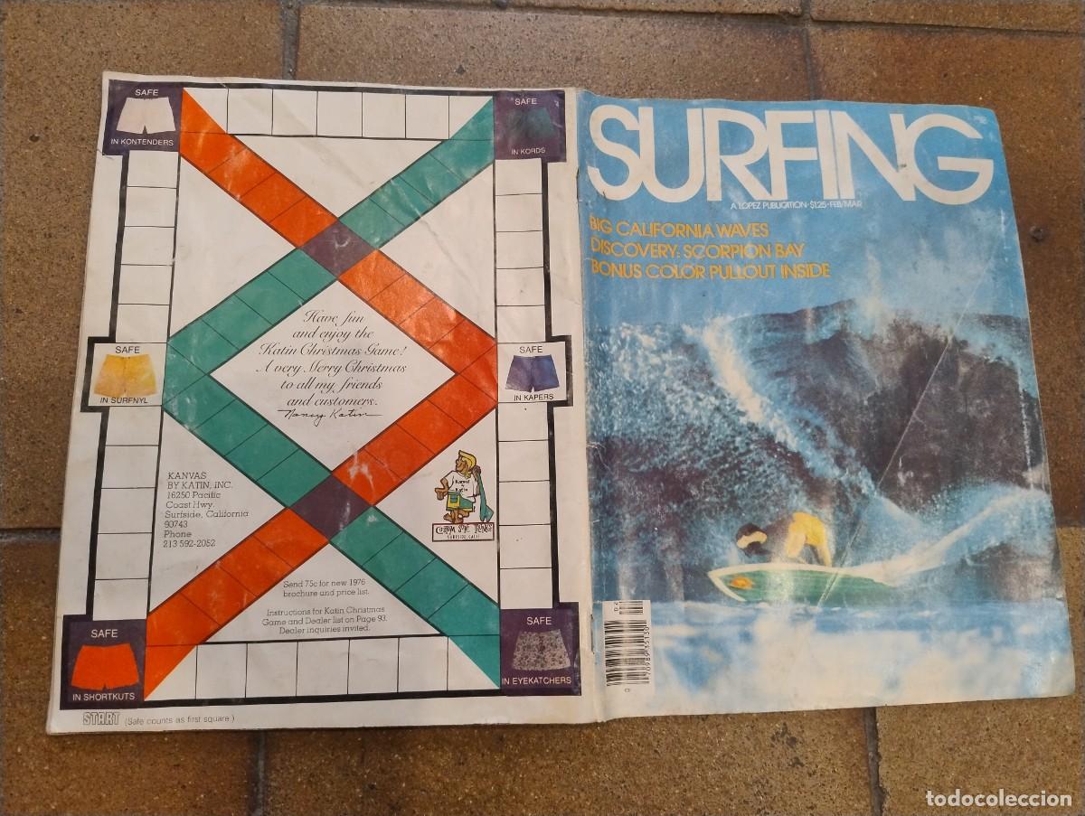 Coleccionismo deportivo: Revista deportiva Surfing surf febrero y marzo 1976, 99 p&aacute;ginas.