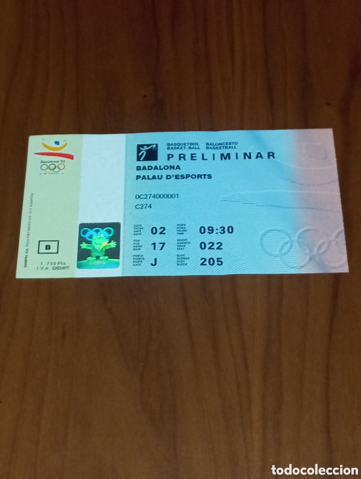 Coleccionismo deportivo: ENTRADA ALEMANIA VS BRASIL Y CROACIA VS ANGOLA DRAZEN PETROVIC BALONCESTO JJOO BARCELONA 1992