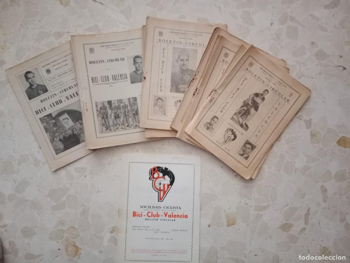 Coleccionismo deportivo: GRAN LOTE DE BOLETIN CIRCULAR DEL BICI CLUB VALENCIA 1956 a 1959 - 40 UNIDADES