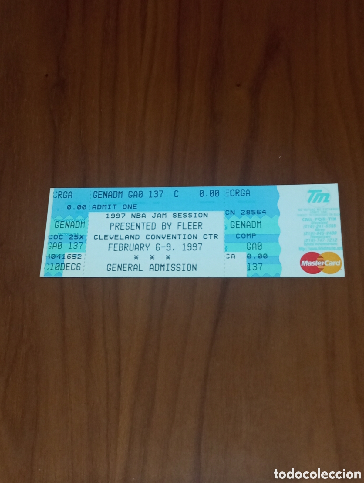 Coleccionismo deportivo: ENTRADA ENTERA NBA ALL STAR 1997 CLEVELAND JAM SESSION