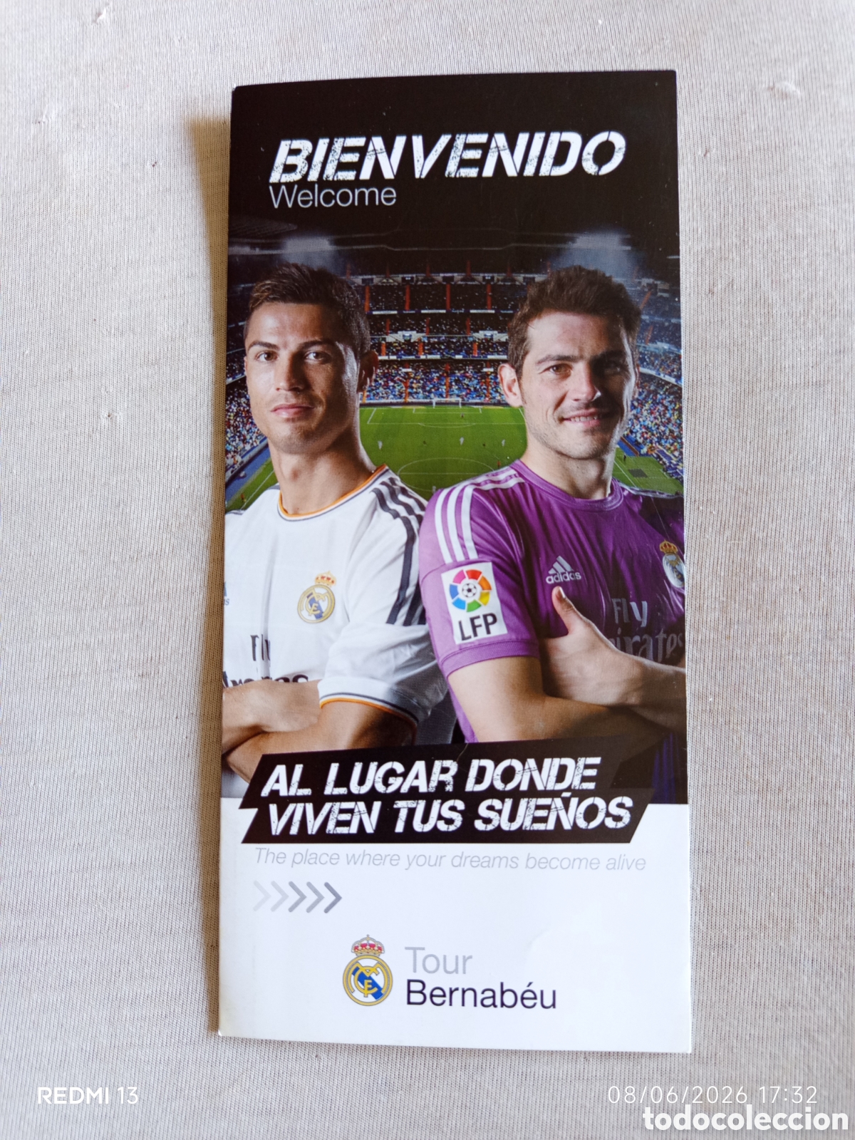 Coleccionismo deportivo: Folleto Tour Bernab&eacute;u