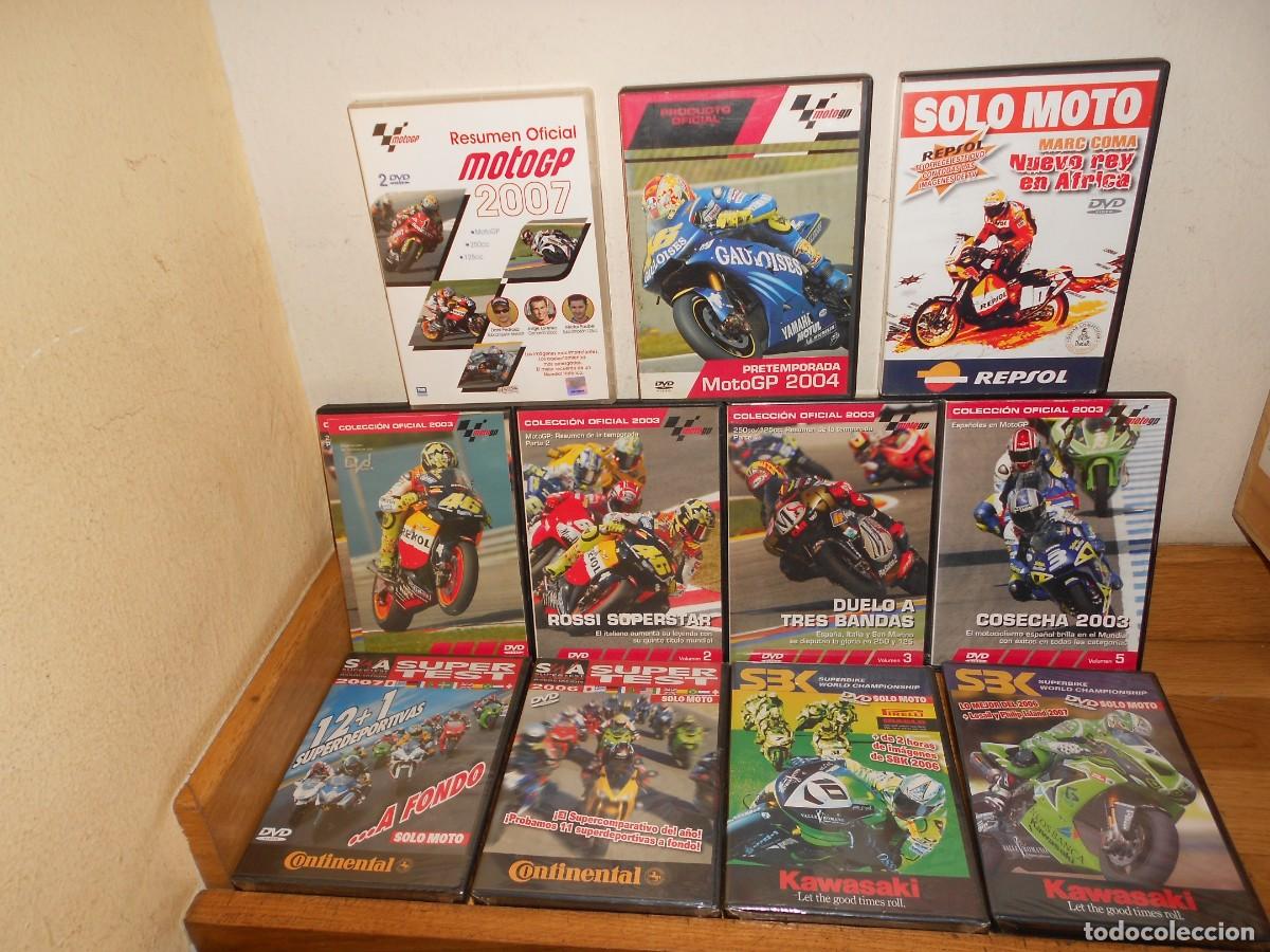 Coleccionismo deportivo: LOTE 11 DVDs de MOTOS / SBK KAWASAKI / SUPER TEST / MOTOGP / SOLO MOTO / etc / etc ... - 1&euro;y+