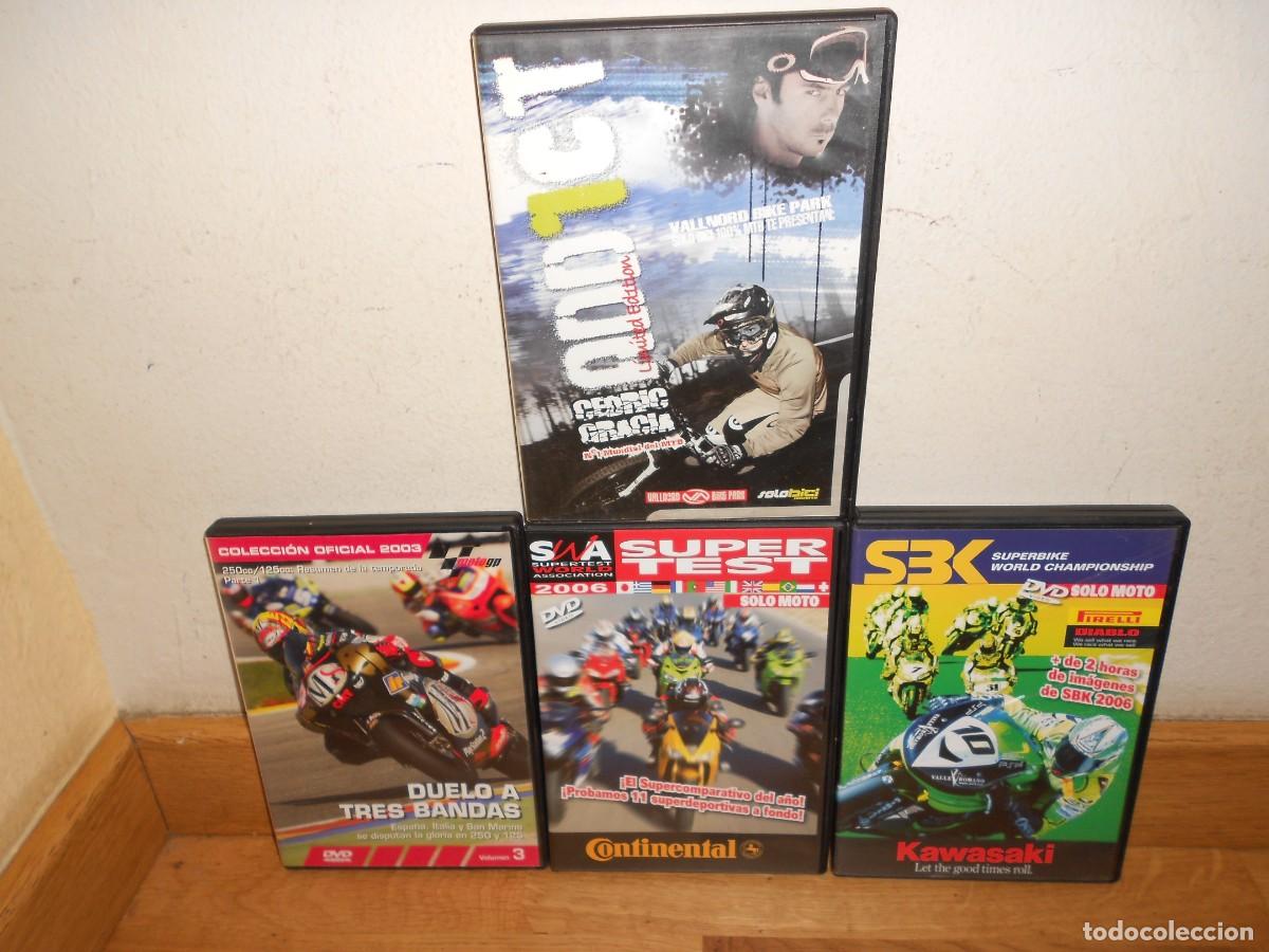 Coleccionismo deportivo: LOTE 3 DVDs de MOTOS / SBK KAWASAKI / SUPER TEST / MOTOGP + 1 de BICICLETA : MOUNTAIN BIKE - 1&euro;y+
