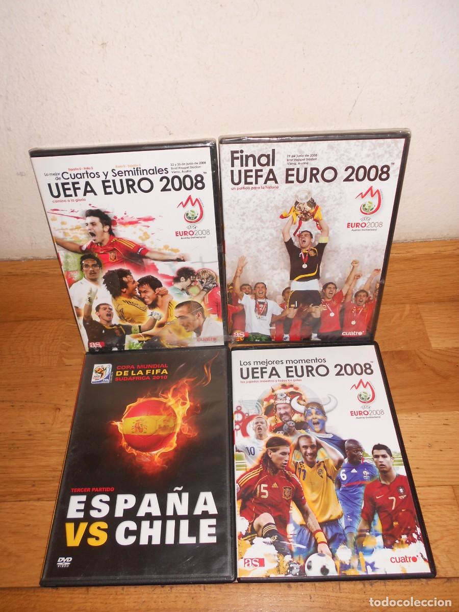 Coleccionismo deportivo: ESPA&Ntilde;A CAMPEON / ESPA&Ntilde;A CAMPEONA / UEFA EURO 2008 4 DVDs - DISPONGO de mas DVDs de DEPORTES - 1&euro;y+