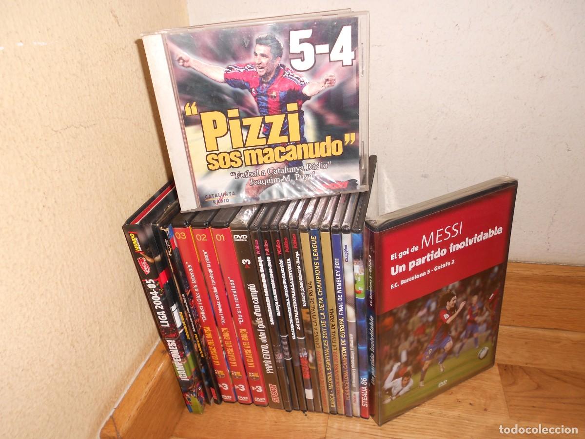 Coleccionismo deportivo: LOTE 19 DVDs + 1 CD : BAR&Ccedil;A / FC BARCELONA / MESSI / CAMPEONES / BAR&Ccedil;A-MADRID / etc / etc ... - 1&euro;y+