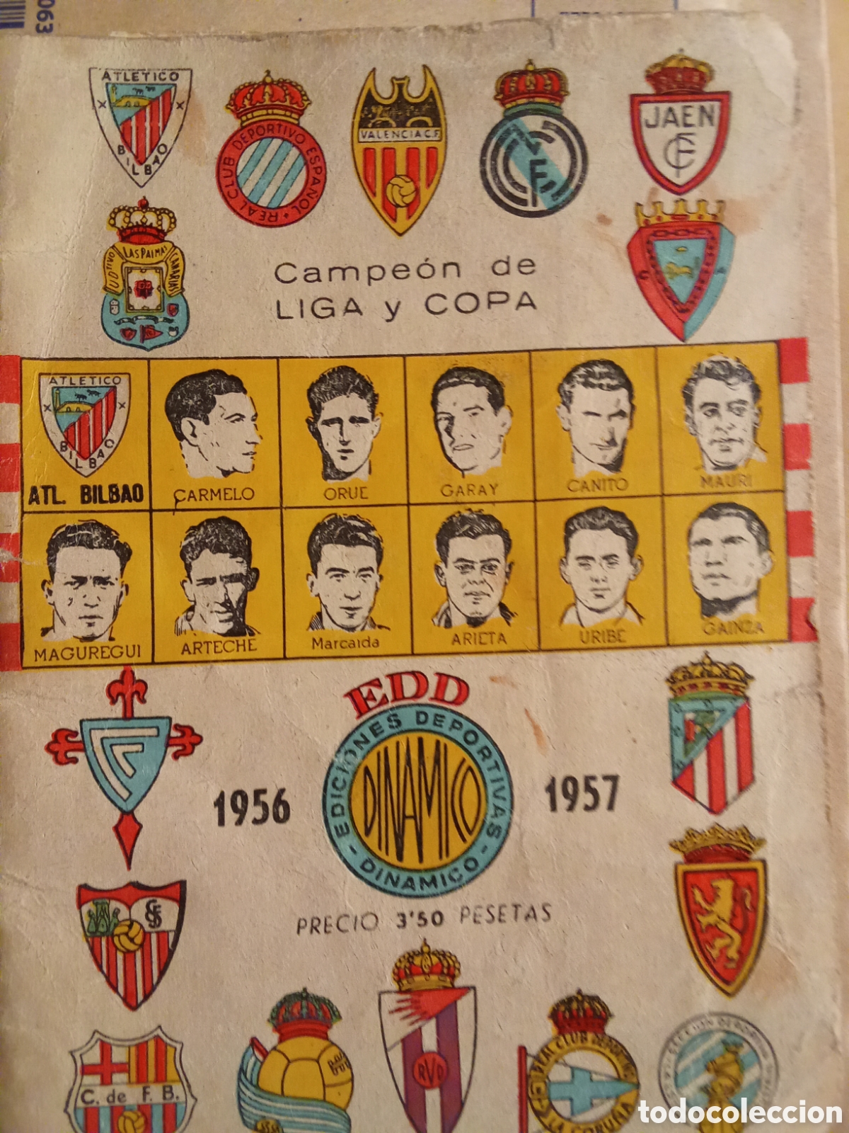 Coleccionismo deportivo: ANUARIO DINAMICO ,ediciones deportivas, 1956/1957 JMJ