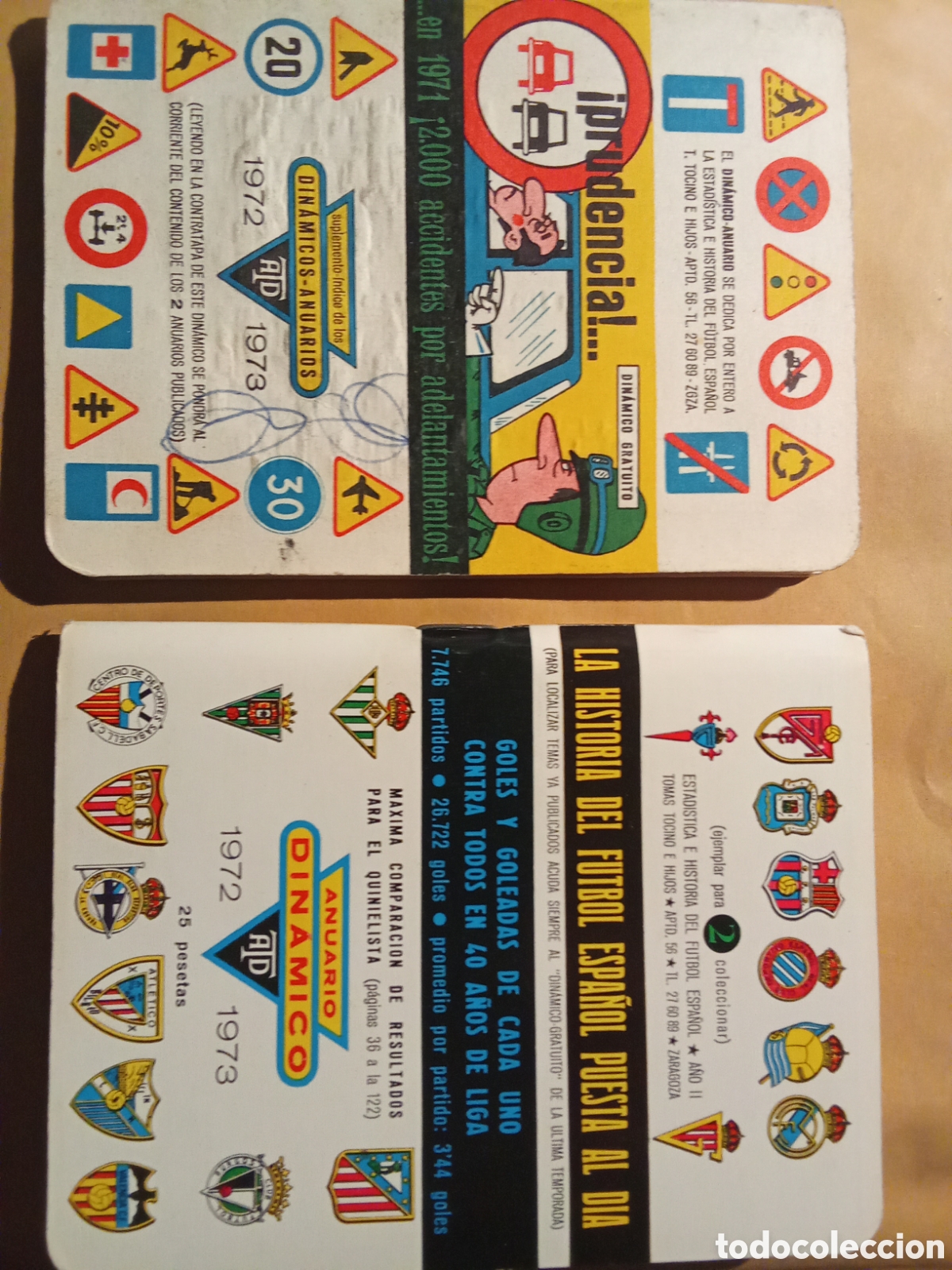 Coleccionismo deportivo: ANUARIO DINAMICO ,ediciones deportivas, 1972/1973
