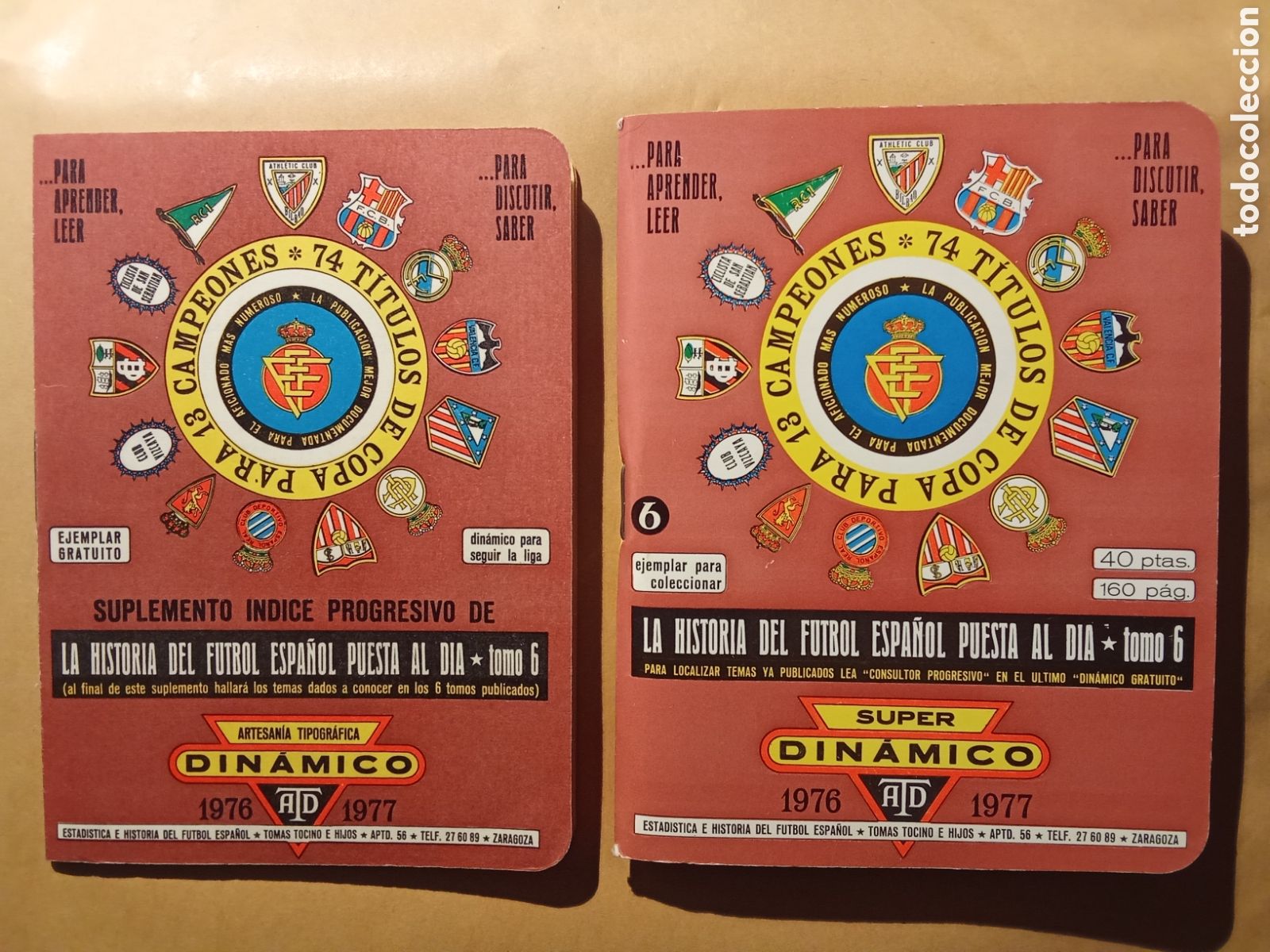 Coleccionismo deportivo: ANUARIO DINAMICO ,ediciones deportivas, 1976/1977 JMJ