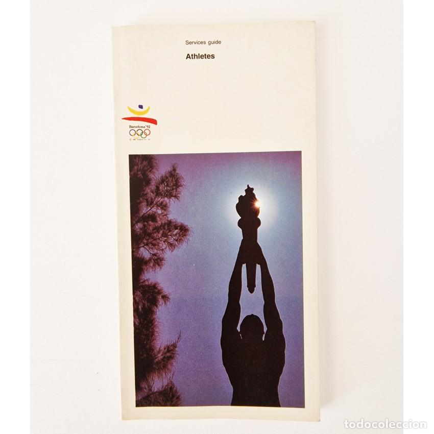 Coleccionismo deportivo: GUIA OFICIAL ATLETAS BARCELONA 92 Reversible Ingles Frances. SERVICES GUIDE COOB Olympic VINTAGE
