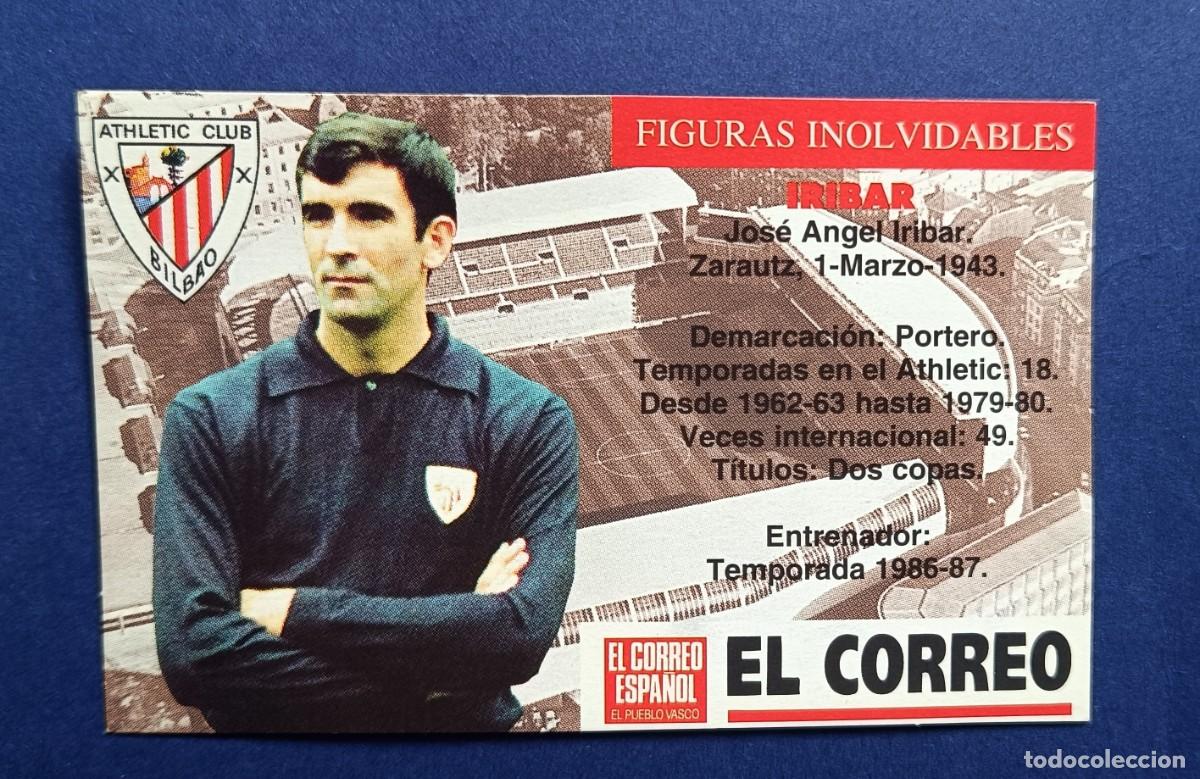 Coleccionismo deportivo: ATHLETIC CLUB BILBAO. FIGURAS INOLVIDABLES EL CORREO. IRIBAR,DANI, ROJO, ZARRA...20 UNID. COMPLETA.