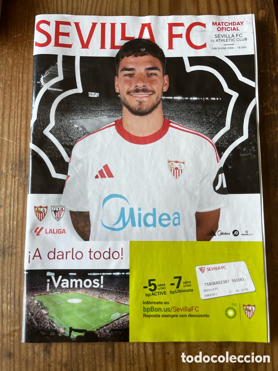 Coleccionismo deportivo: PROGRAMA OFICIAL SEVILLA 2-1 ATHLETIC BILBAO TEMPORADA 2025 2026 DEBUT ASIER HIERRO