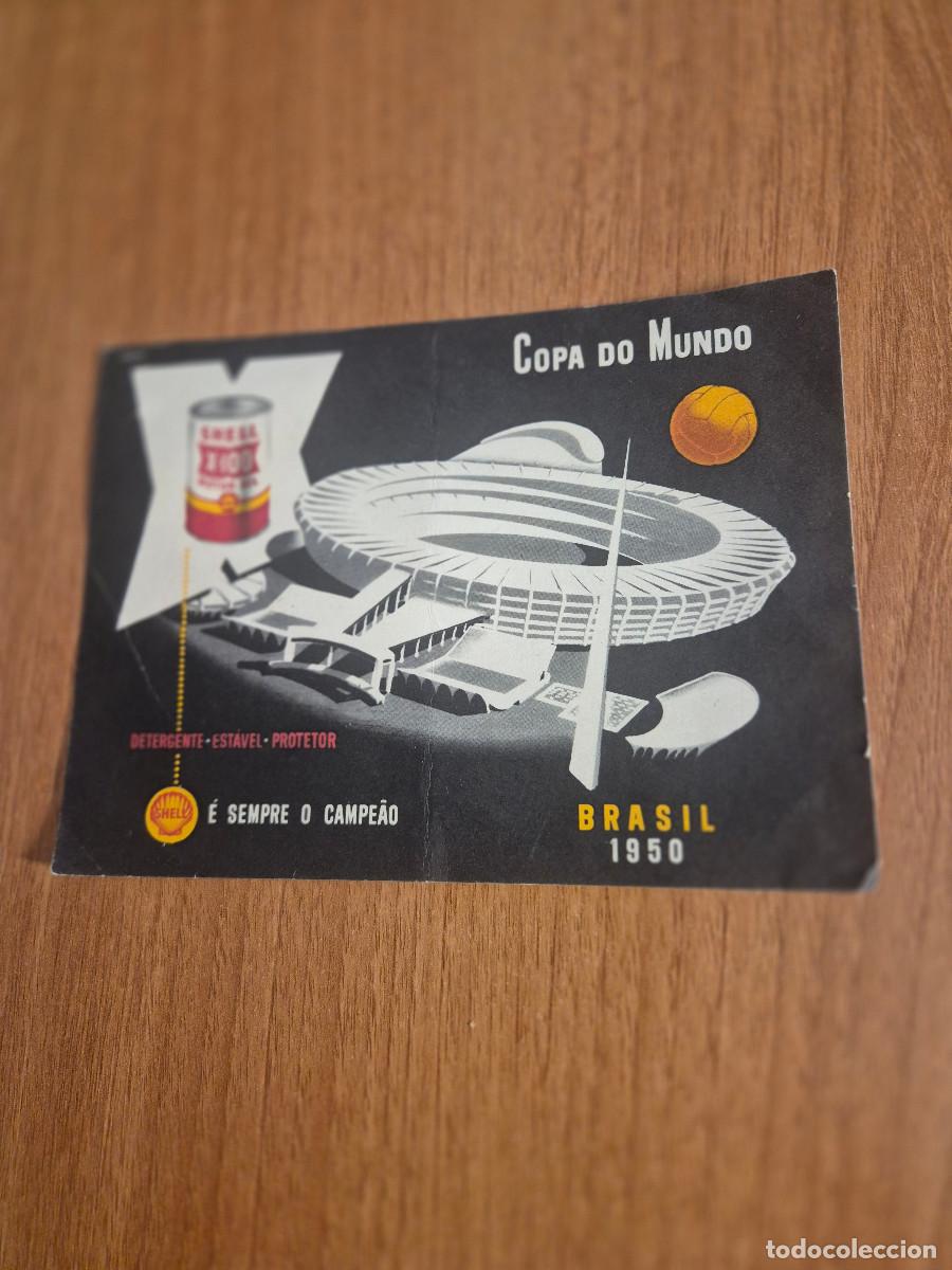 Coleccionismo deportivo: TARJETA COPA DO MUNDO BRASIL 1950 REVERSO PROGRAMACION DEL IV CAMPEONATO MUNDIAL DE FUTBOL 1950.