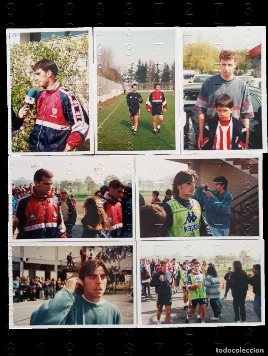 Coleccionismo deportivo: ATHLETIC DE BILBAO A&Ntilde;OS 90 7 FOTOGRAFIAS 18X12 CR3