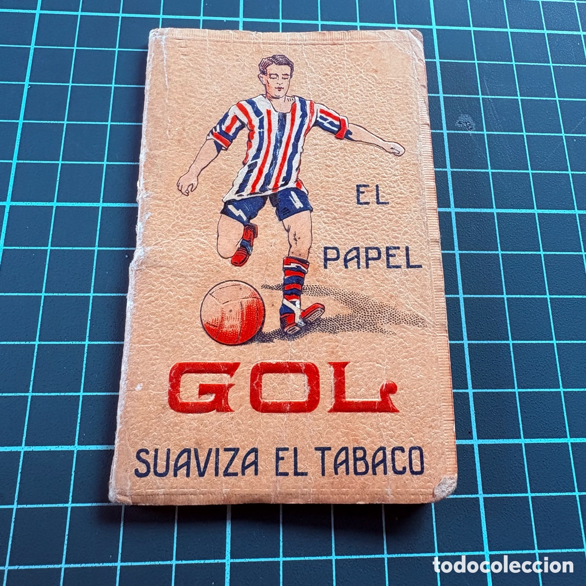 Coleccionismo deportivo: Reglamento de foot-ball papel de fumar gol suaviza el tabaco futbol a&ntilde;os 1920