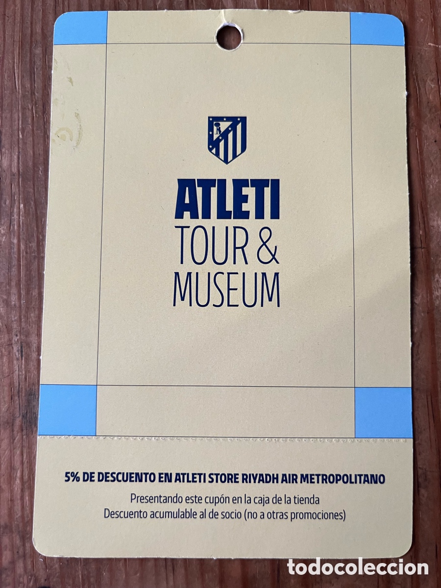 Coleccionismo deportivo: R31932 ENTRADA TICKET ACREDITACION ATLETICO MADRID TOUR + MUSEO ESTADIO RYADH AIR METROPOLITANO 2026