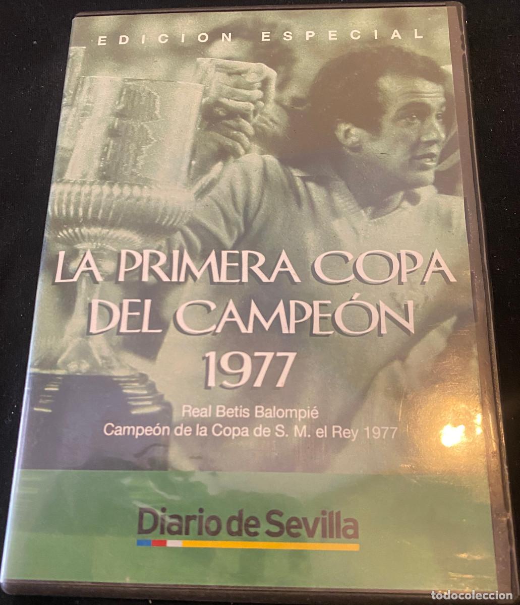 Coleccionismo deportivo: 'La Primera Copa del Campe&oacute;n 1977'. DVD con documental sobre el Betis F&uacute;tbol Club. Buen estado.