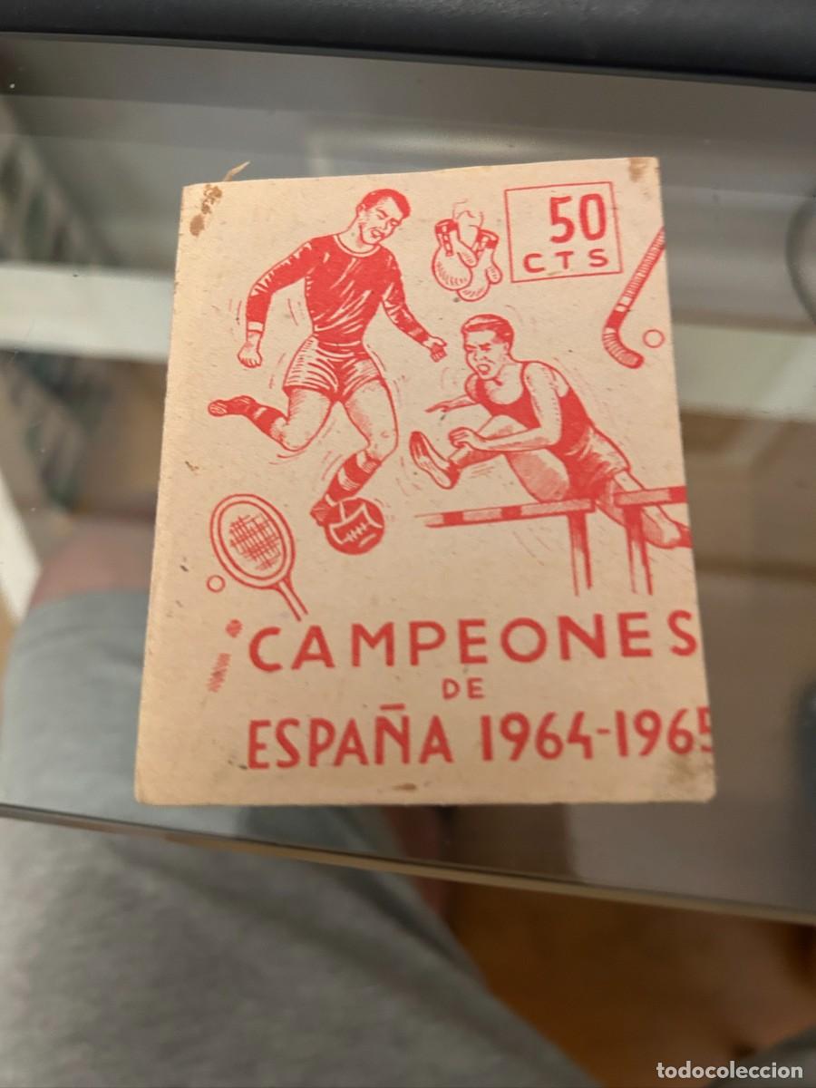 Coleccionismo deportivo: CAMPEONES DE ESPA&Ntilde;A 1964 1965 VACIO