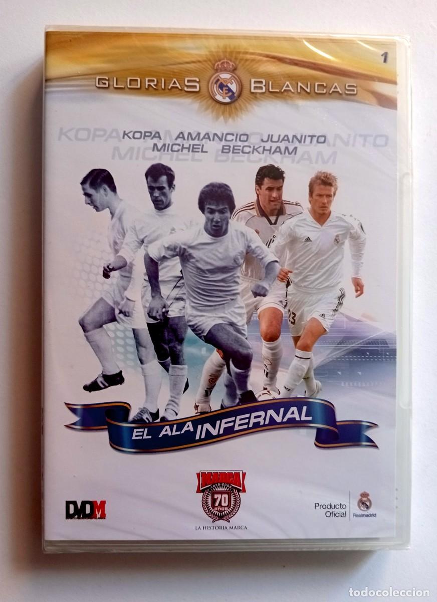 Coleccionismo deportivo: DVD VIDEO REAL MADRID: GLORIAS BLANCAS, EL ALA INFERNAL (KOPA, AMANCIO, JUANITO...)