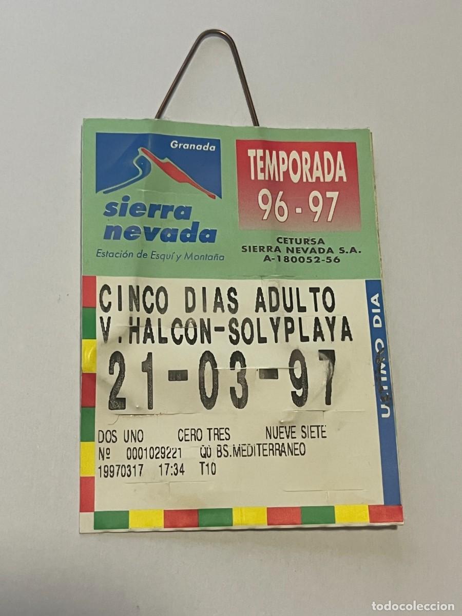 Collectionnisme sportif: FORFAIT 5 D&Iacute;AS SIERRA NEVADA 1997