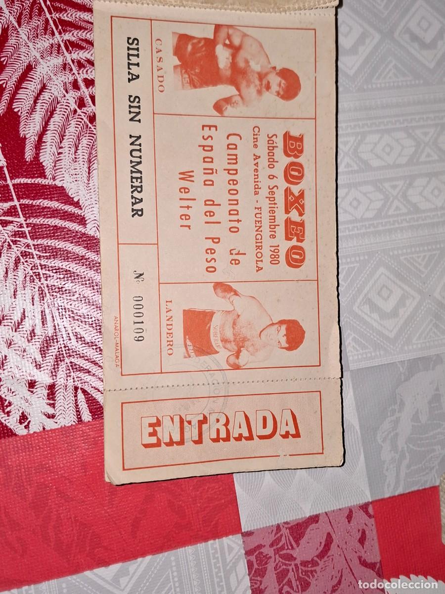 Coleccionismo deportivo: Entradas del a&ntilde;o 1980 campeonato de Espa&ntilde;a de boxeo
