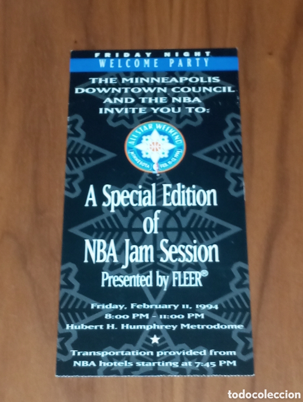 Coleccionismo deportivo: ENTRADA NBA ALL STAR JAM SESSION 1994 MINNESOTA