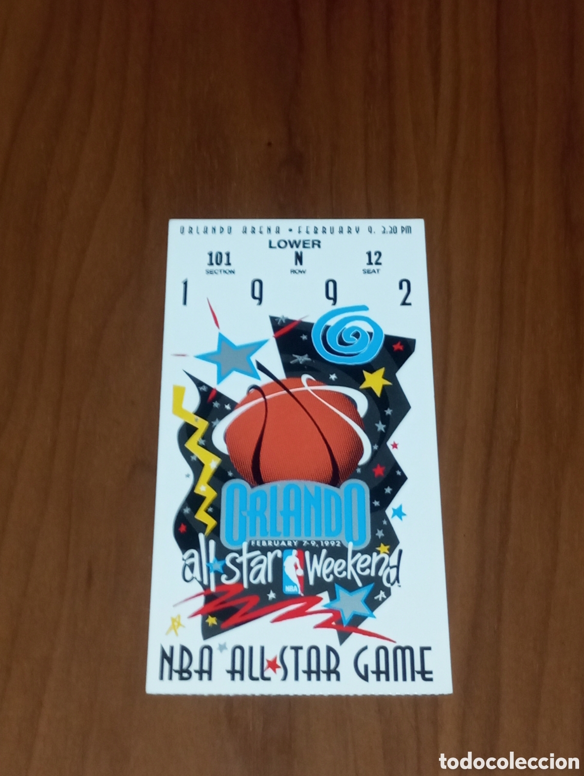 Coleccionismo deportivo: ENTRADA NBA ALL STAR GAME 1992 ORLANDO MAGIC JOHNSON MVP