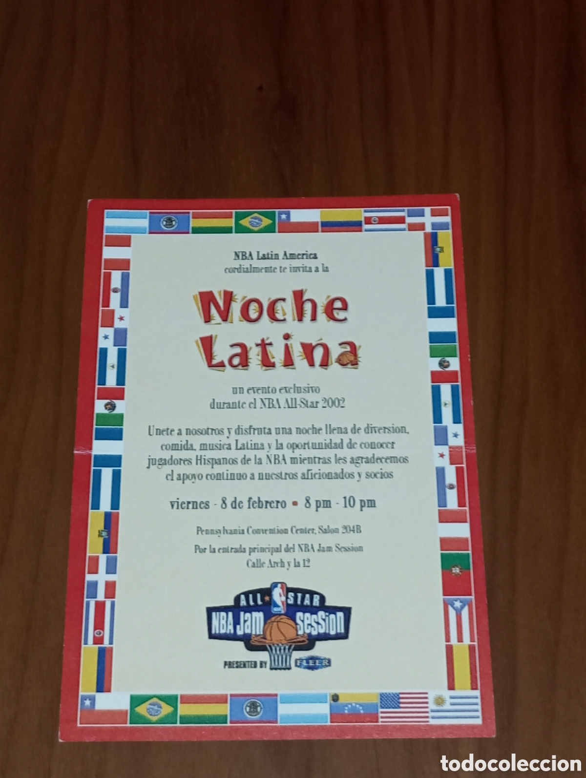 Coleccionismo deportivo: ENTRADA NBA ALL STAR 2002 PHILADELPHIA NOCHE LATINA