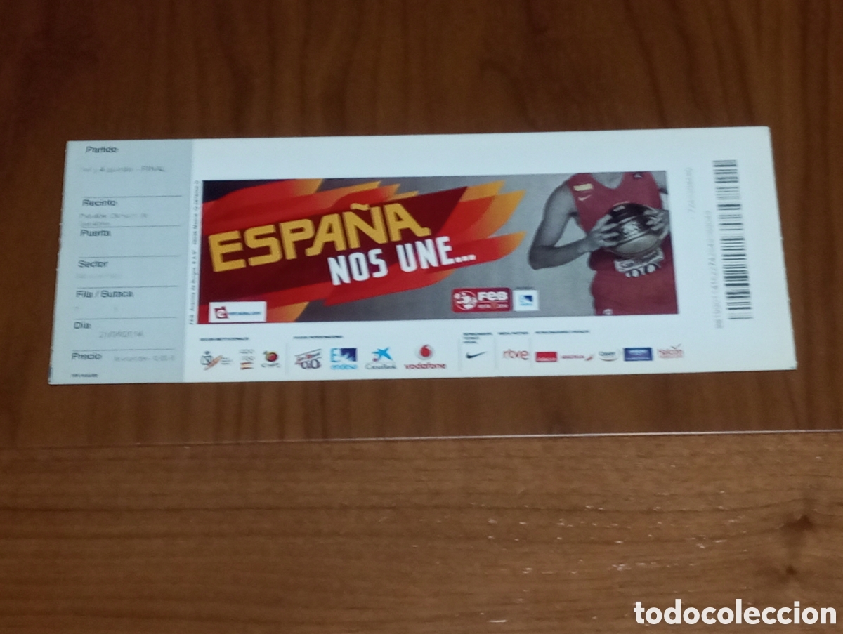 Coleccionismo deportivo: ENTRADA TORNEO BALONCESTO CIUTAT DE BADALONA 2014 ESPA&Ntilde;A CROACIA M&Eacute;XICO UCRANIA 4/4 PUESTO Y FINAL